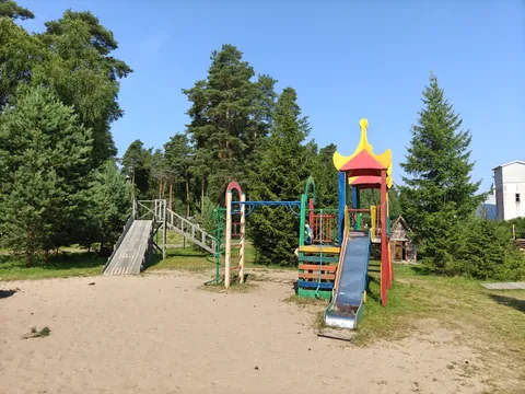 Игровая площадка среди сосен